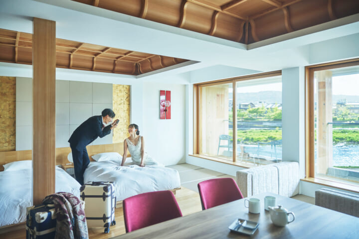 宿泊込の京都の結婚式