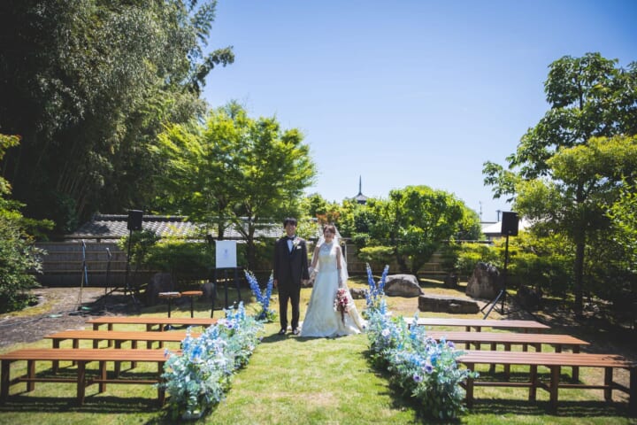 京都の和庭園で叶える挙式