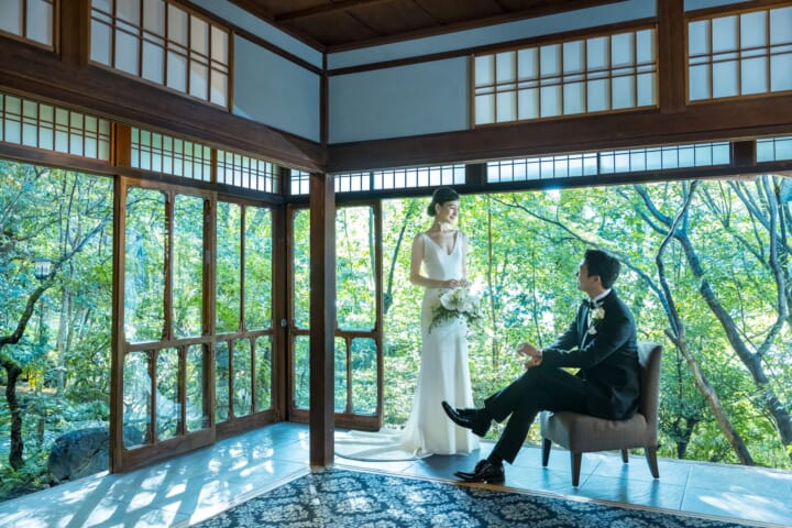 京都の庭が美しい結婚式場